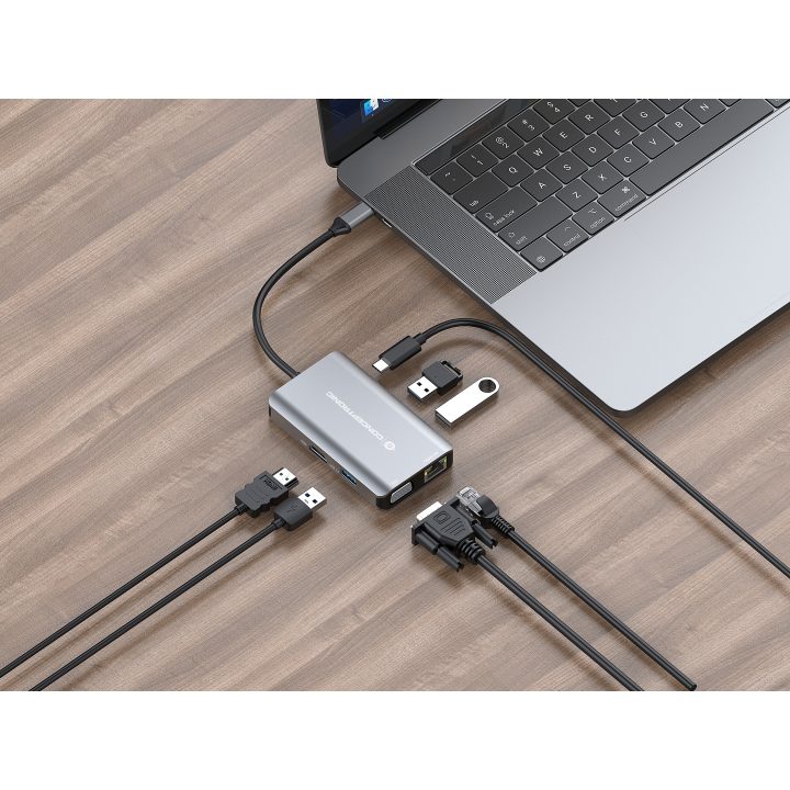 Conceptronic DONN21G base para portátil e replicador de portas Com…