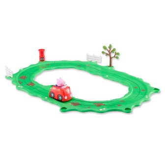 Bandai Red Peppa Pig Red Car Track Set (COP8343)