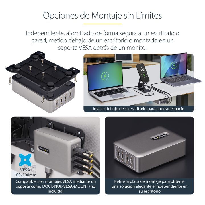 StarTech.com Carregador USB-C de 4 Portas - Total 240W - Uma Porta…