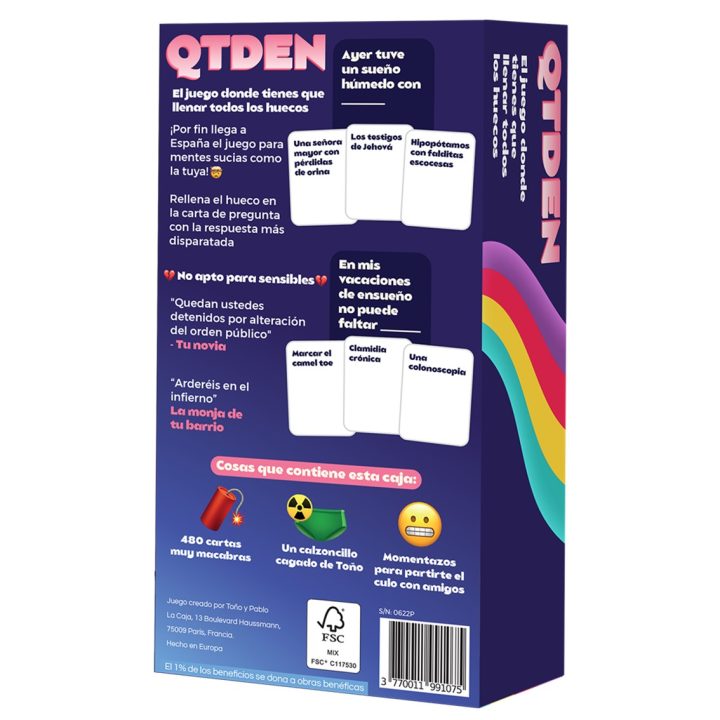 Asmodee Jogo de tabuleiro QTDEN PEGI 16 (LCQT01ES)