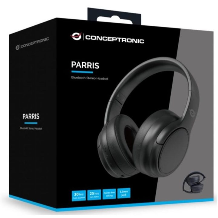 Conceptronic PARRIS03B Auriculares Inalámbricos e com Fio, Diadema…