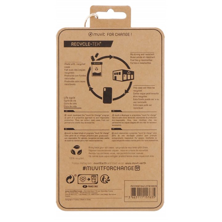 Capa Muvit recycletek para Apple iPhone 13 pro max preta (MCCRS0164)