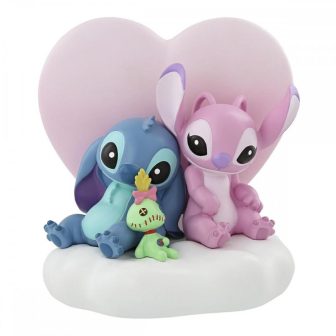 Figura iluminada Enesco Disney stitch y angel (6014914)