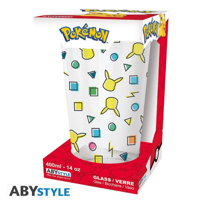 Abystyle Pokémon Pikachu Pattern Glass 400ml (ABYVER211)