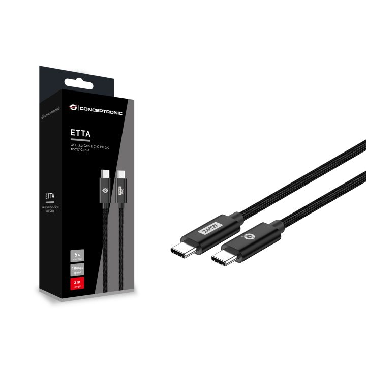 Conceptronic ETTA03B12 USB Cable USB 2.0 1.2 m USB C 0.48 Gbit/s 240…