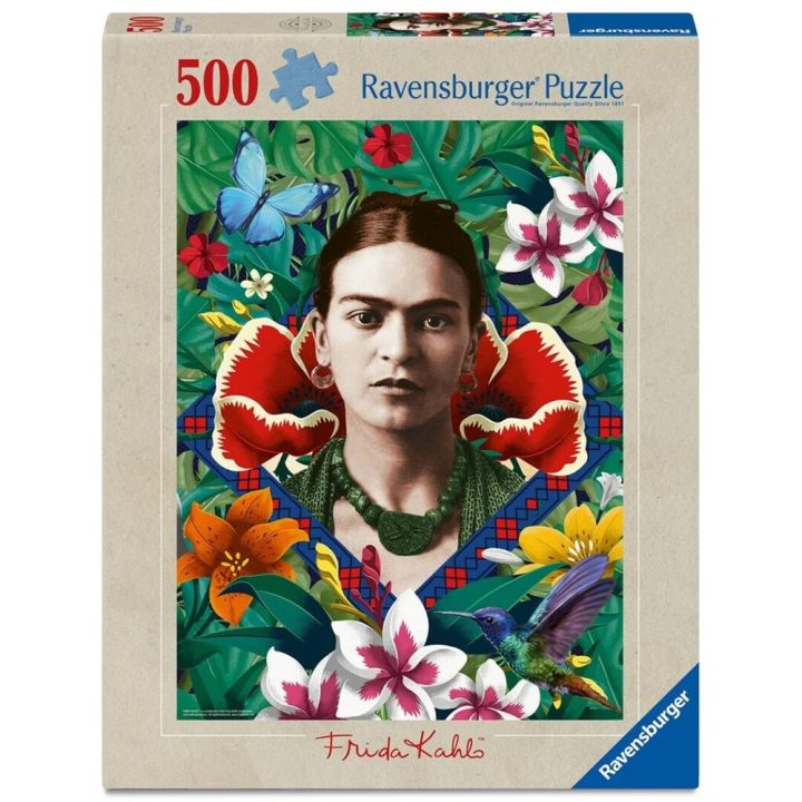 Ravensburger Puzzle frida kahlo blooming fantasy 500 peças (12001736)