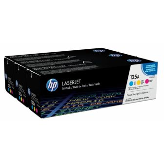 HP Pack de poupança de 3 cartuchos de toner original LaserJet 125A…