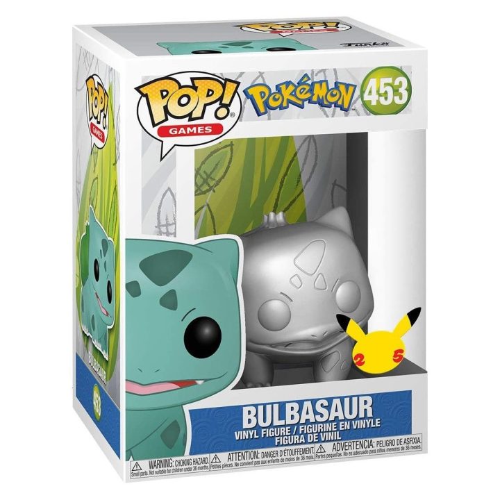 Funko Pop! Jumbo Pokémon – S6 Bulbasaur Prateado Efeito Metálico 10…