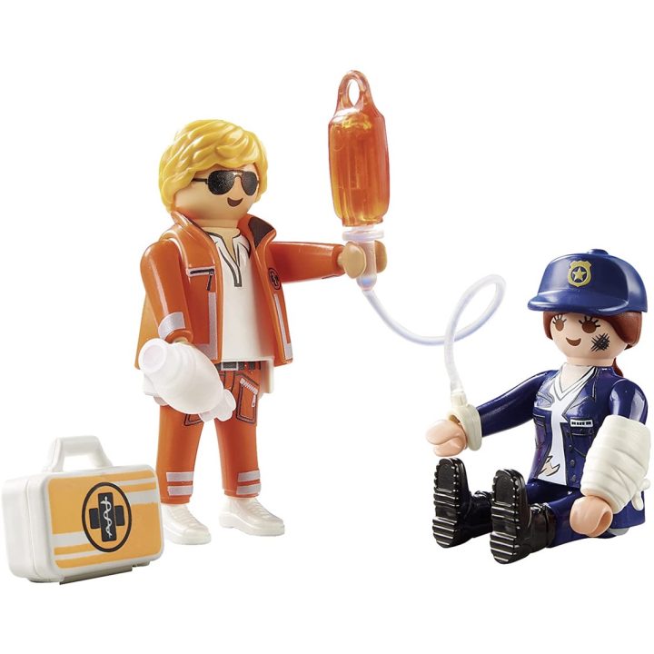 Playmobil duo pack médico e polícia (70823)