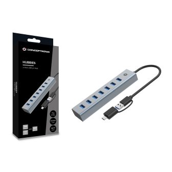 Conceptronic HUBBIES21G hub de interface USB 3.2 Gen 1 (3.1 Gen 1)…