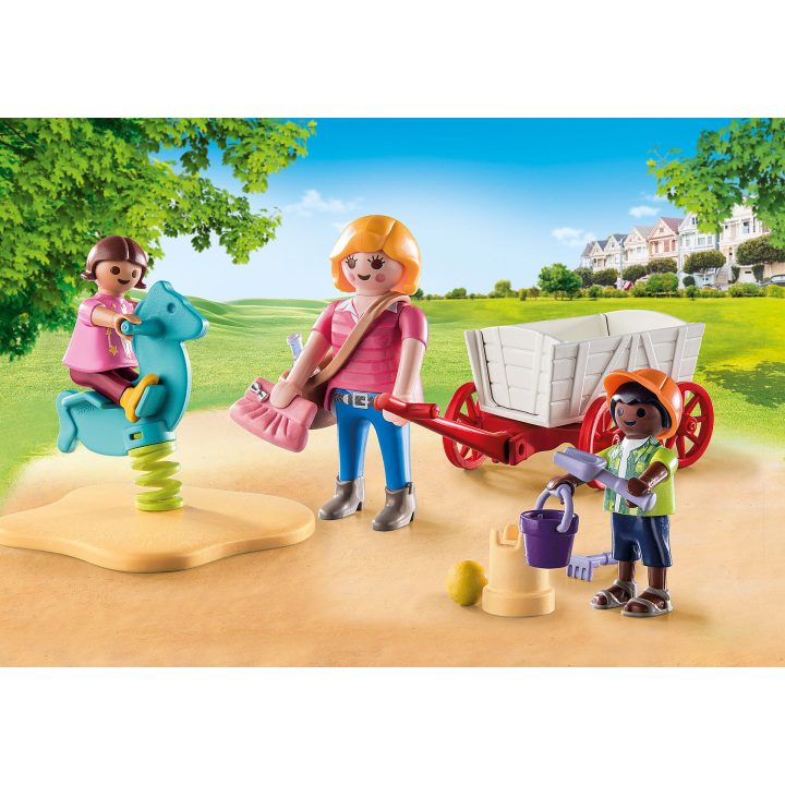 Playmobil starter pack educadora com carrinho (71258)