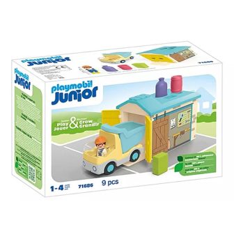 Playmobil junior camión con garaje (71686)