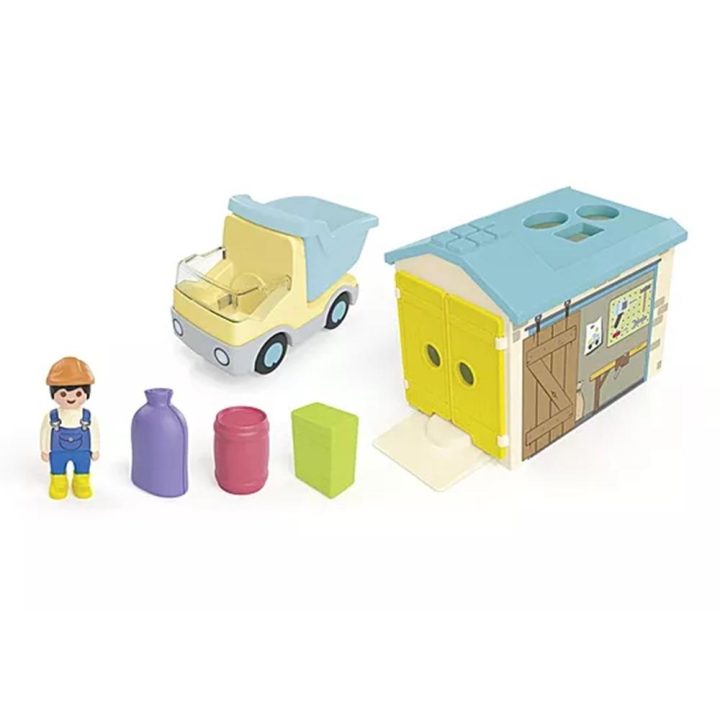 Playmobil Junior camião com garagem (71686)