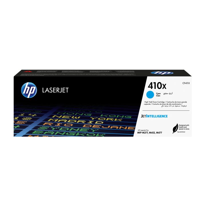 HP Cartucho de toner original LaserJet 410X ciano de alta capacidade