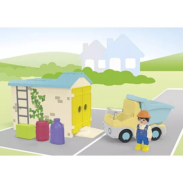 Playmobil Junior camião com garagem (71686)