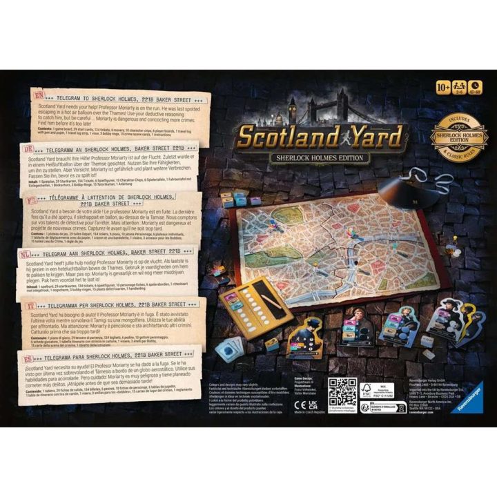 Jogo de tabuleiro Ravensburger Scotland Yard Sherlock Holmes Edition…