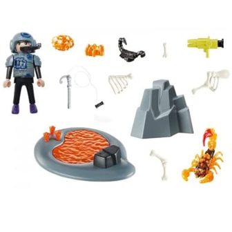 Playmobil starter pack luta contra o escorpião de fogo (70909)