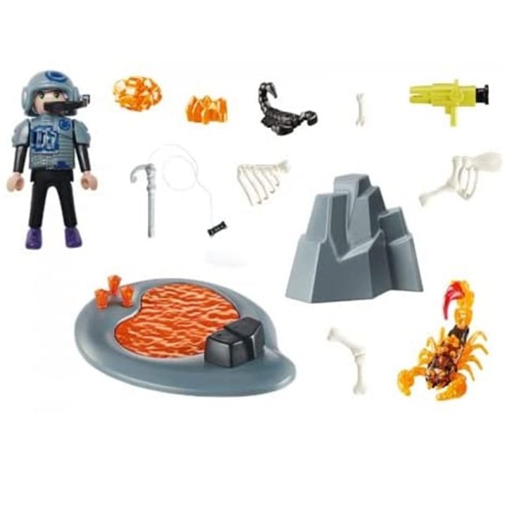 Playmobil starter pack fight against the fire scorpion (70909)