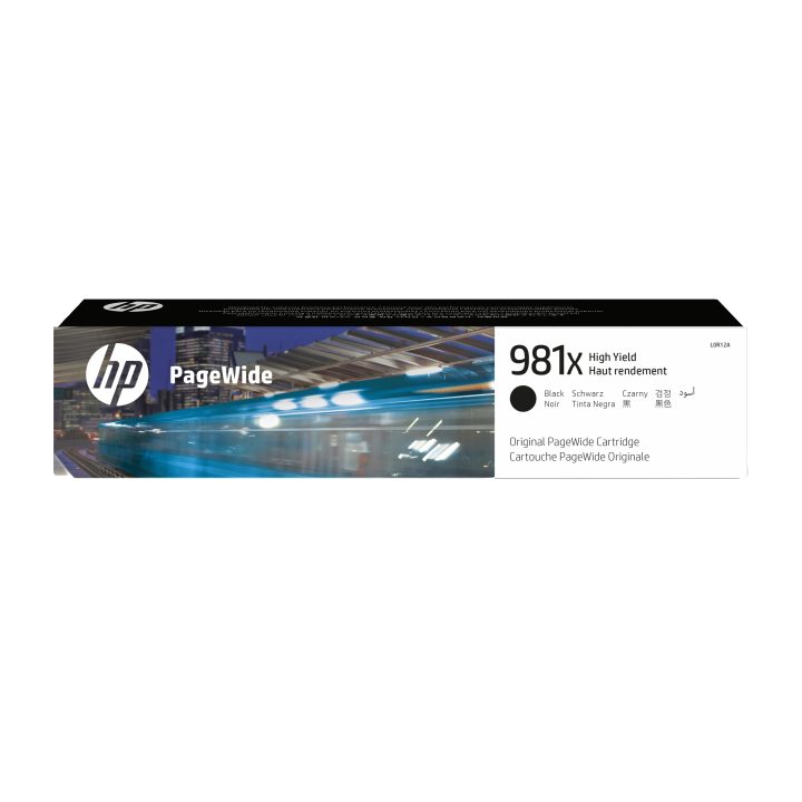 HP Cartucho original PageWide 981X preto de alto rendimento