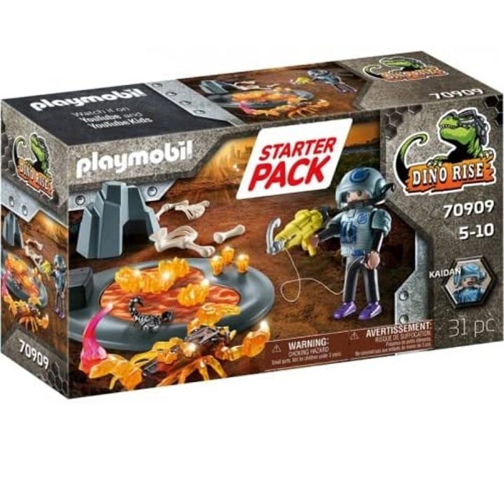 Playmobil starter pack fight against the fire scorpion (70909)