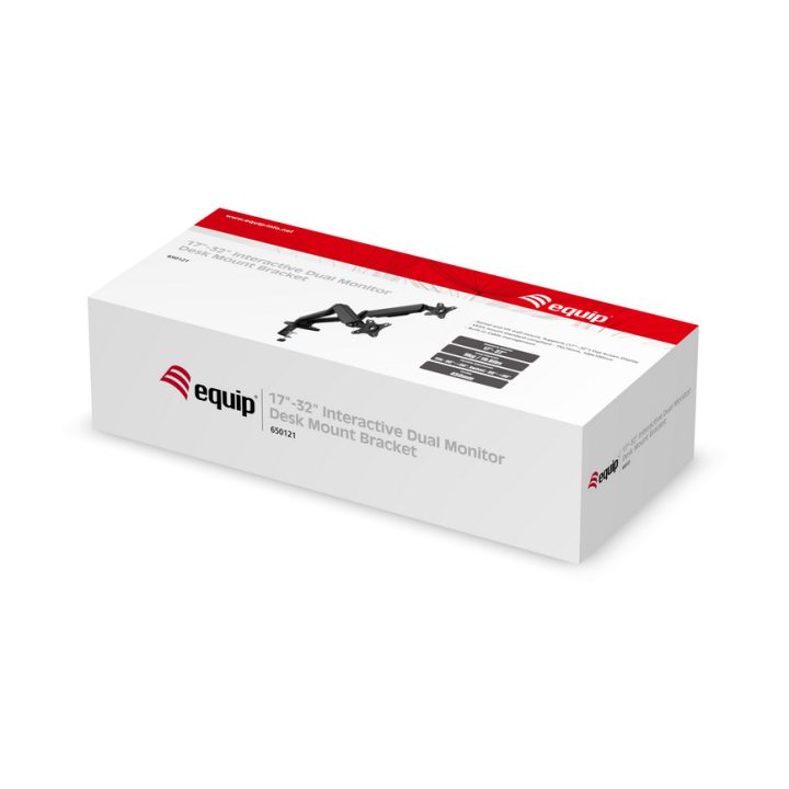 Equip Soporte de sobremesa para dos monitores interactivos de 17"-32