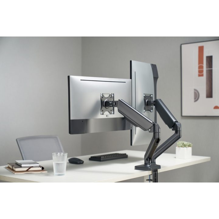 Equip Suporte de secretária para dois monitores interativos de 17"-32"