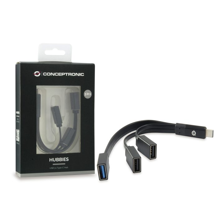 Conceptronic HUBBIES01B hub de interface USB 3.2 Gen 2 (3.1 Gen 2)…