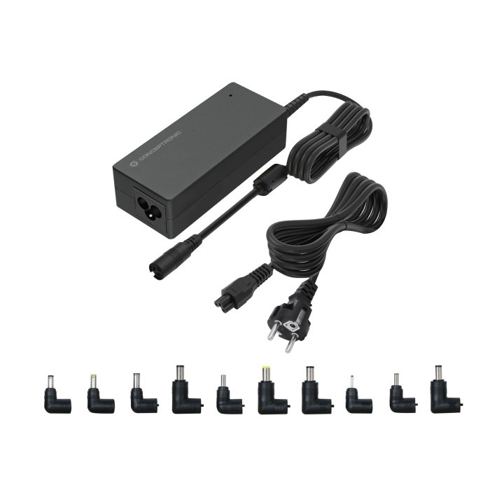 Conceptronic OZUL08B10 power adapter and inverter Indoor 90 W Black
