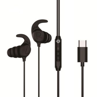 Conceptronic BRENDAN05B Headphones Wired Ear Hook, In-Ear Calls/Music…