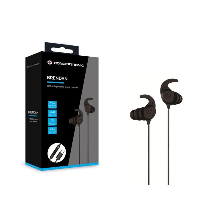 Conceptronic BRENDAN05B auscultadores e auriculares Auriculares com…
