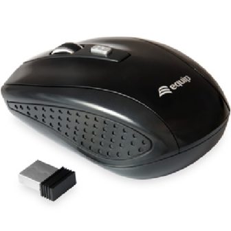 Equip 245104 ratón Viajes Ambidextro RF inalámbrico Óptico 1600 DPI