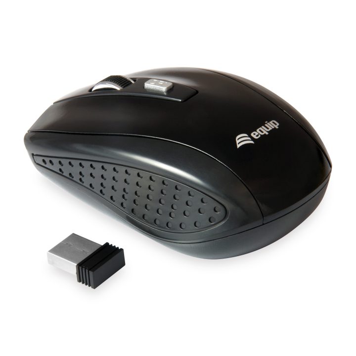 Equip 245104 Travel Ambidextrous Wireless RF Optical Mouse 1600 DPI
