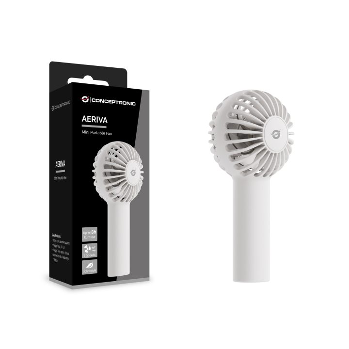Conceptronic AERIVA01W ventilador y nebulizador personal de mano…