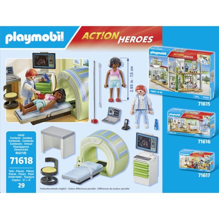 Playmobil Action Heroes: MRI Scan with Patient (71618)