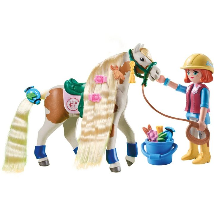 Playmobil Ellie com cavalo (71639)