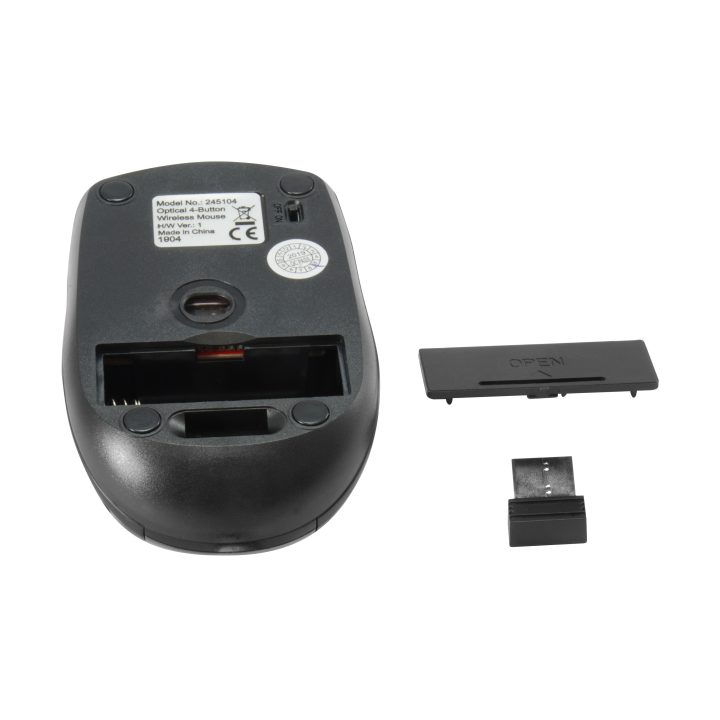Equip 245104 Travel Ambidextrous Wireless RF Optical Mouse 1600 DPI
