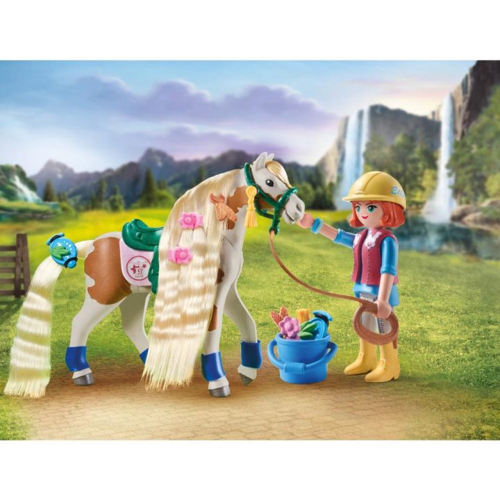 Playmobil Ellie com cavalo (71639)