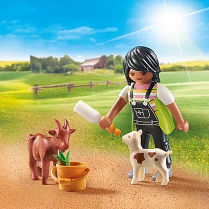 Playmobil-mujer con cabras (71759)
