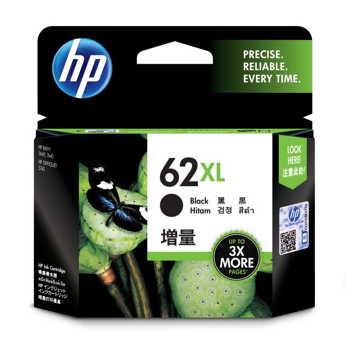 HP Original 62XL High Yield Black Ink Cartridge