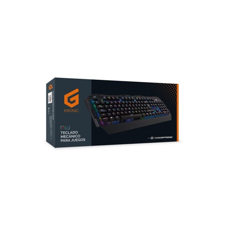 Conceptronic KRONIC Teclado de Jogo USB QWERTY Espanhol Preto