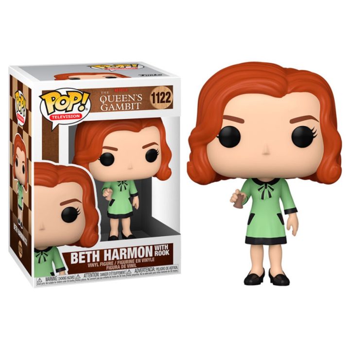 Funko Pop! The Queen's Gambit Beth Harmon with Chess Rook