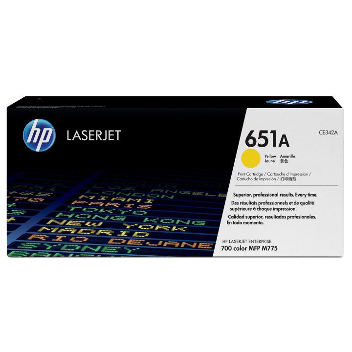 HP Original LaserJet 651A Yellow Toner Cartridge