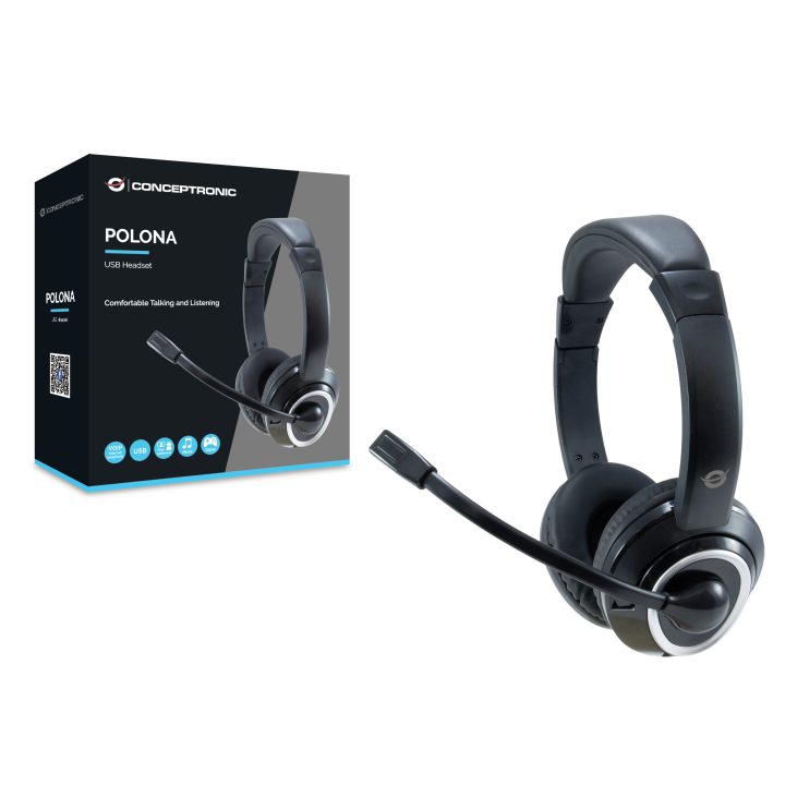 Conceptronic POLONA wired over-ear headphones