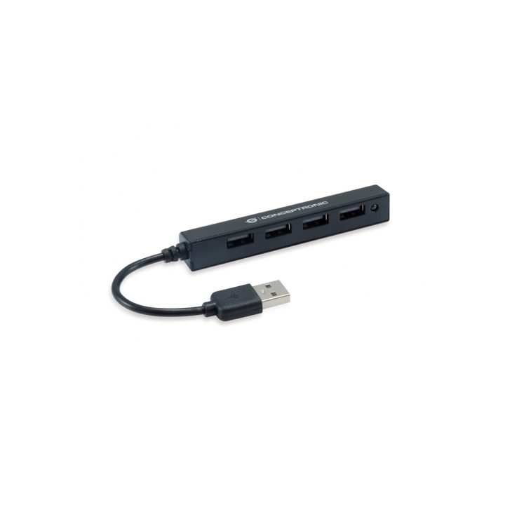 Conceptronic HUBBIES05B USB 2.0 Interface Hub 480 Mbit/s Black