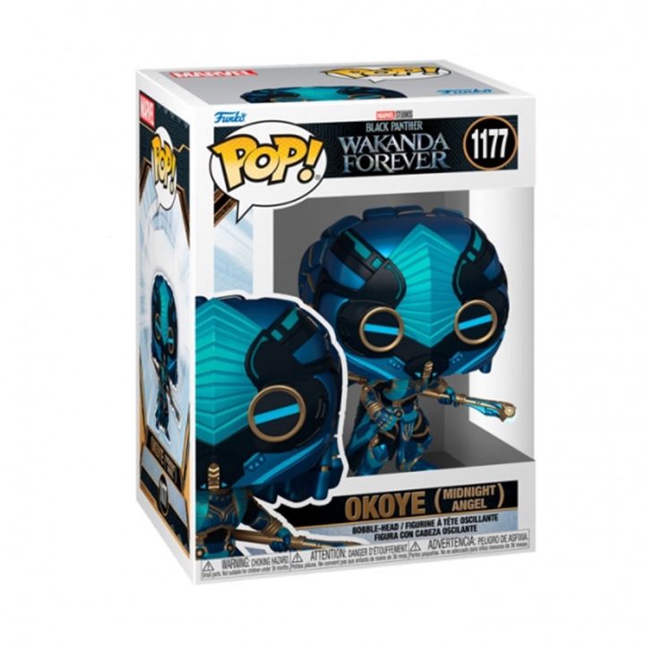 Funko Pop! Marvel – Black Panther Wakanda Forever Okoye Midnight Angel