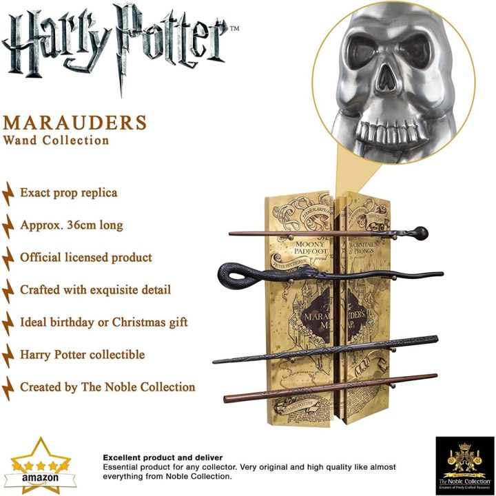 Replica the noble collection mapa del merodeador coleccion 4 varitas…