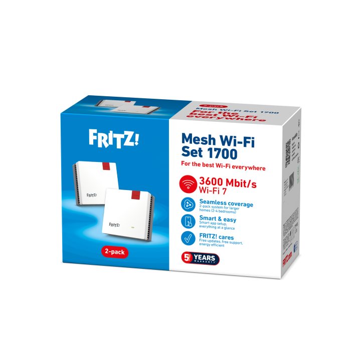 Mesh Set 1700 Dual Band (2.4 GHz / 5 GHz) Wi-Fi 7 (802.11be) White…