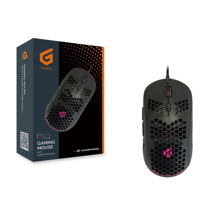 Conceptronic DJEBBEL04B rato de jogo para mão direita USB tipo A…
