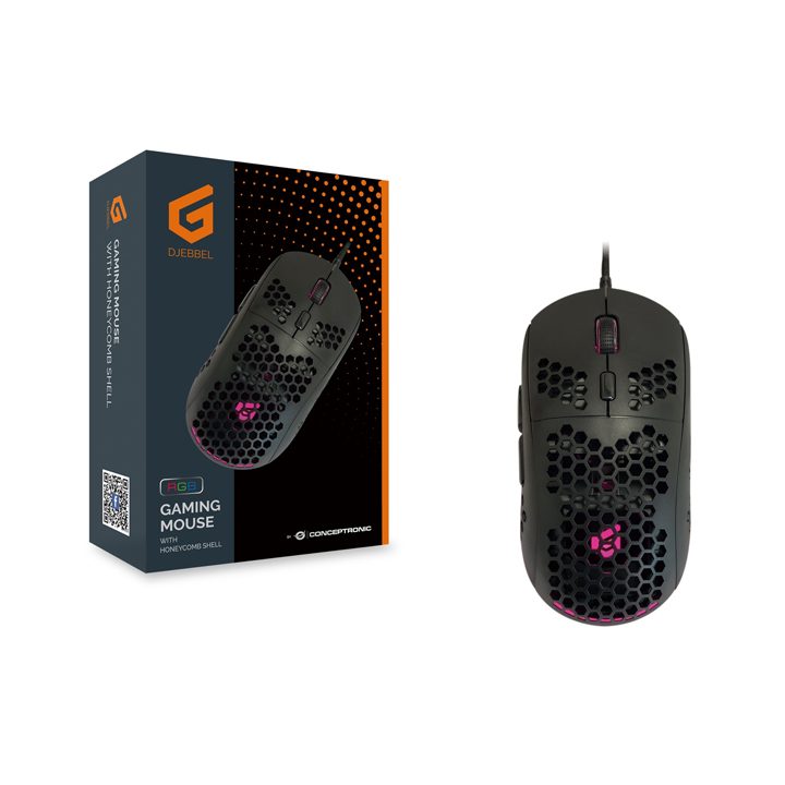 Conceptronic DJEBBEL04B Right-Handed Gaming Mouse USB Type-A Optical…