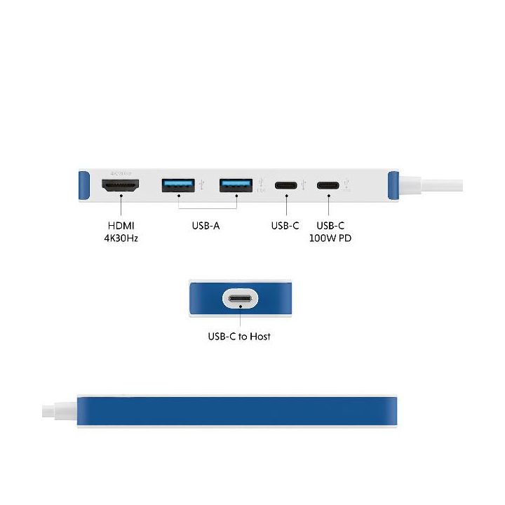 Hub Targus USB-C 5 en 1 (HD4101BUGL)